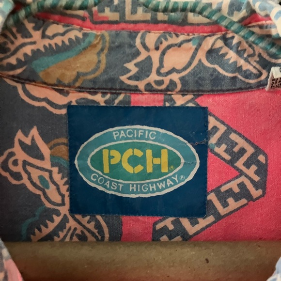 Vintage 80s Pacific Coast Highway Hawaiian Shirt. Size Large. - Picture 2 of 4